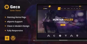 Geco eSports and Gaming WordPress Theme + bbpress 1.0.3 GPL Theme