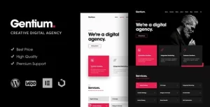 Gentium A Creative Digital Agency WordPress Theme 1.2.3 GPL Theme