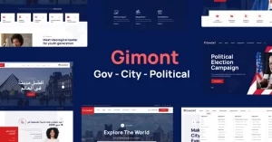 Gimont Political City Gov Campaign WP Theme 1.0.4 GPL Theme