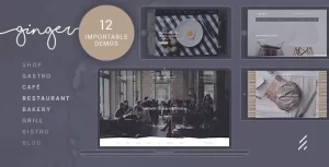 Ginger Restaurant WordPress Theme 1.3.5 GPL Theme