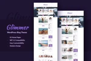 Glimmer Blogging Theme 3.1 GPL Theme