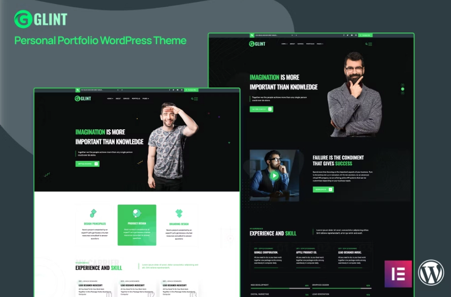 Glint Personal Portfolio WordPress Theme 1.0.0 GPL Theme 1 Glint Personal Portfolio WordPress Theme 1.0.0 GPL Theme