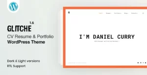 Glitche CV Resume Theme 3.0.2 GPL Theme