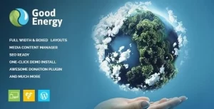 Good Energy Ecology Renewable Power Company WordPress Theme 1.6 GPL Theme