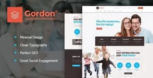 Gordon | Investments Insurance Company WordPress Theme 1.1.1 GPL Theme