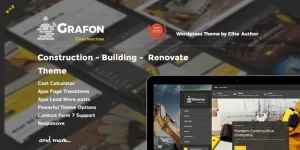 Grafon Construction Building Renovate WordPress Theme 1.1.0 GPL Theme