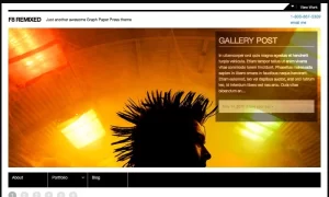 Graph Paper Press F8 Remixed WordPress Theme 4.0.2 GPL Theme