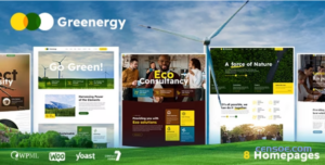 Greenergy Ecology Environment WordPress Theme 1.0.5 GPL Theme