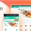 Groci Organic Food and Grocery Market WordPress Theme 2.2.6破解版主题