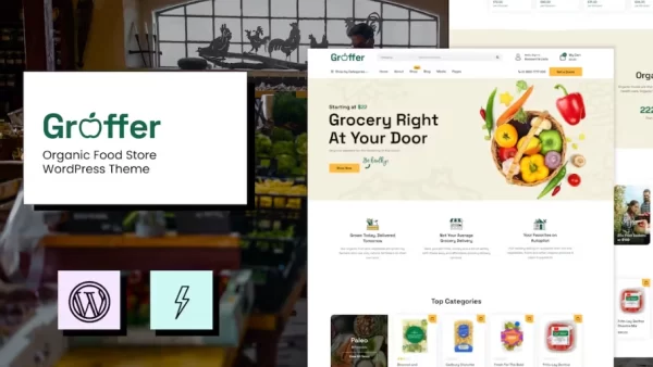 Groffer Organic Food Store Theme 1.0 GPL Theme