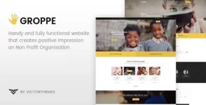 Groppe Nonprofit WordPress Theme 2.4 GPL Theme