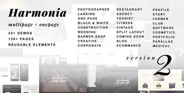 Harmonia Creative Multi-Purpose WordPress Theme 1.5.2 GPL Theme 1 Harmonia Creative Multi-Purpose WordPress Theme 1.5.2 GPL Theme