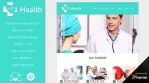 Health – Medical WordPress Theme 1.08 GPL Theme