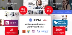 Hepta Multipurpose Business Theme 3.2.0 GPL Theme