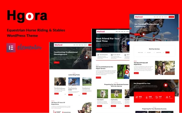 Hgoro Equestrian and Horse Riding Club WordPress Theme 1.0.0 GPL Theme