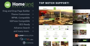 Homeland Responsive Real Estate Theme for WordPress 3.3.1 GPL Theme