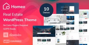 Homeo Real Estate WordPress Theme 1.2.34 1.2.34 GPL Theme