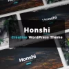 Honshi Pro Elementor Portfolio Simple WordPress PRO Theme 2.5.9破解版主题