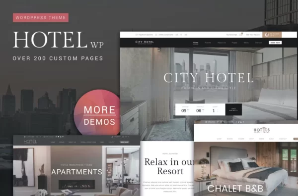Hotel WordPress Theme 1.2.2 GPL Theme