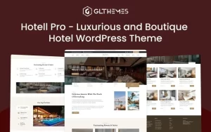 Hotell Pro Luxurious and Boutique Hotel WordPress Theme 1.0.0 GPL Theme