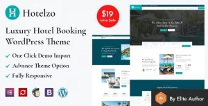 Hotelzo Luxury Hotel WordPress Theme + RTL Ready 1.1 GPL Theme
