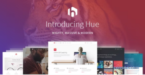 Hue Startup Landing Page Theme 1.7 GPL Theme
