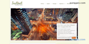 INSTINCT ELEGANT BLOG WORDPRESS THEME 1.1.2 GPL Theme