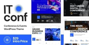 ITconf Conference Events WordPress Theme 1.0.2 GPL Theme