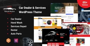 IdealAuto Car Dealer Services WordPress Theme 3.3.8 GPL Theme