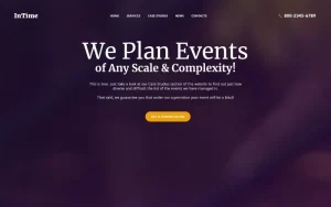 InTime Events Management Company WordPress Theme 1.0.0 GPL Theme