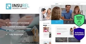 InsuRel | Insurance Finance WordPress Theme 1.6.2 GPL Theme