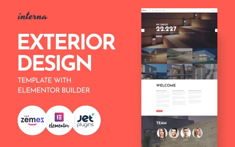 Interna Exterior Design Template with Elementor Builder WordPress Theme 1.0.1 GPL Theme 1 Interna Exterior Design Template with Elementor Builder WordPress Theme 1.0.1 GPL Theme