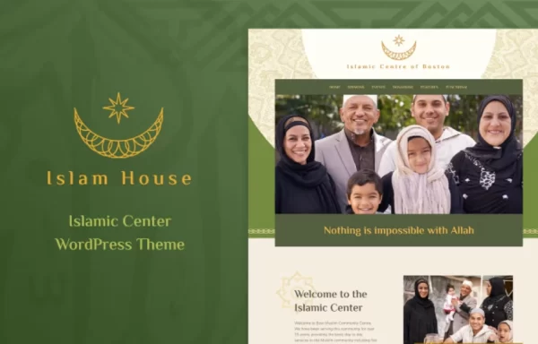 Islam House Mosque and Religion WordPress Theme 1.0.6 GPL Theme