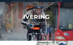 Ivering Bike Courier Package Delivery WordPress Theme 1.0.0 GPL Theme