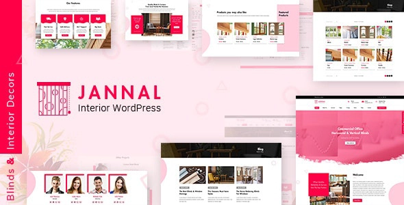 Jannal Windows Curtains Doors Service WordPress Theme 2.1 GPL Theme