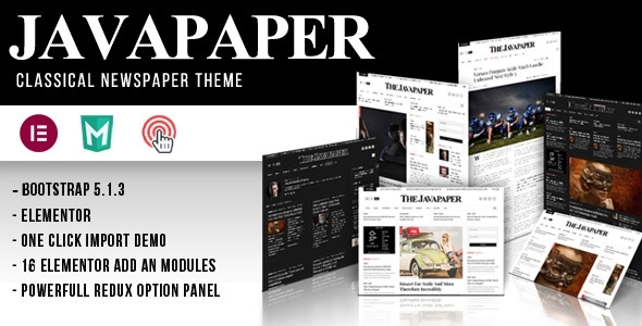 Javapaper – Classic Newspaper Theme 1.4 GPL Theme 1 Javapaper – Classic Newspaper Theme 1.4 GPL Theme