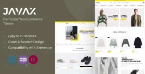 Javax Elementor WooCommerce Theme 1.0.1 GPL Theme