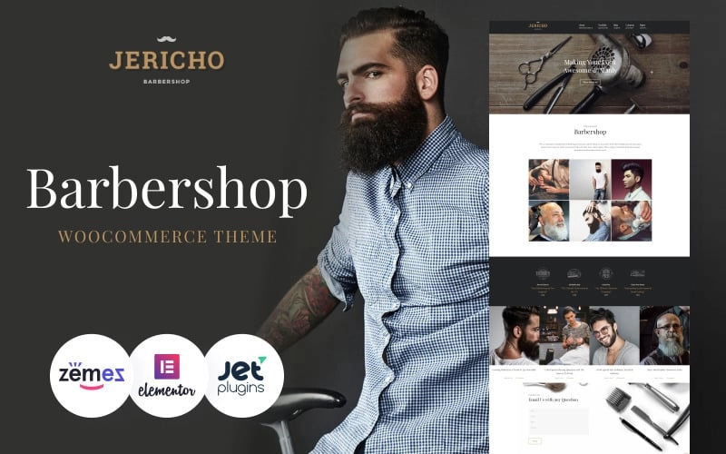 Jericho Barber Shop Modern WordPress Theme 1.0.0 GPL Theme 1 Jericho Barber Shop Modern WordPress Theme 1.0.0 GPL Theme