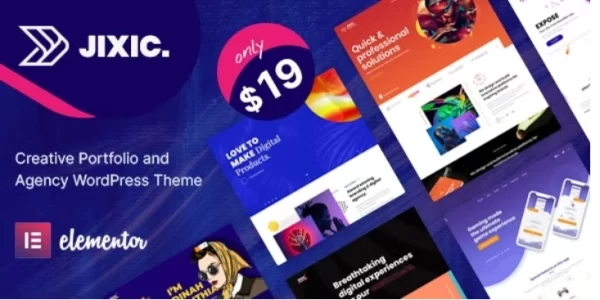 Jixic Creative Portfolio Agency WordPress Theme 1.4 GPL Theme