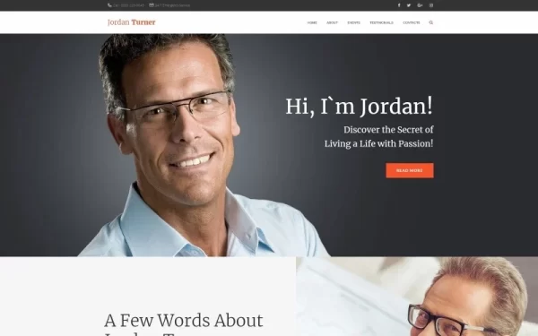 Jordan Turner Life Coaching WordPress Theme 1.0.1 GPL Theme