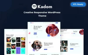 Kadom Creative Responsive WordPress Theme 1.0.0 GPL Theme