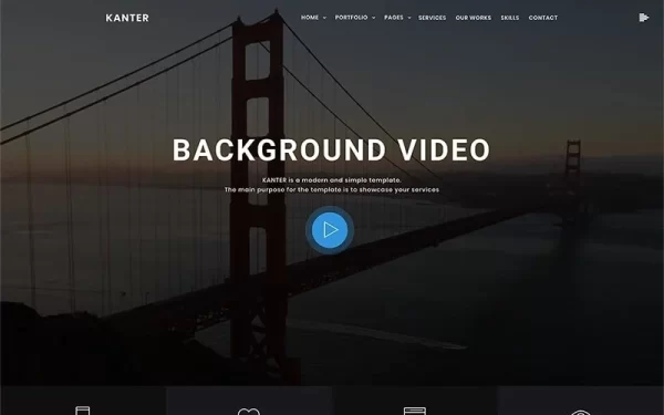 Kanter Corporate&Portfolio&Agency WordPress Theme 1.2.0 GPL Theme