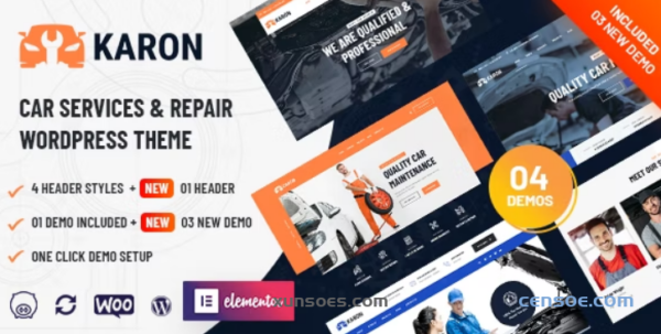 Karon Car Repair and Service WordPress Theme 2.9 GPL Theme