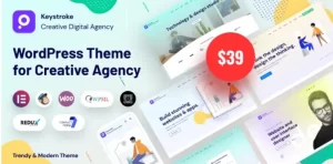 Keystroke Creative Agency 1.1.8 GPL Theme