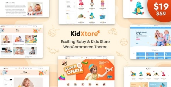 KidXtore Baby Shop and Kids Store WooCommerce Theme 1.5 GPL Theme 1 KidXtore Baby Shop and Kids Store WooCommerce Theme 1.5 GPL Theme