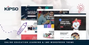 Kipso Education LMS WordPress Theme 1.2.2 GPL Theme