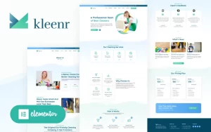Kleenr Cleaning Service Company Elementor WordPress Woocommerce Theme WordPress Theme 1.1.0 GPL Theme
