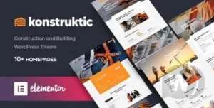 Konstruktic Construction Building WordPress Theme 1.1.1 GPL Theme