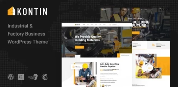 Kontin Industrial Factory WordPress Theme 1.0.1 GPL Theme