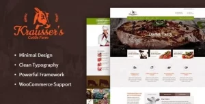 Krausser’s | Cattle Farm Meat Produce Market WordPress Theme 1.7.1 GPL Theme